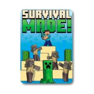 Minecraft® Survival Mode Fleecefilt