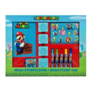 Super Mario® Stämpel & Tuschpennor Set