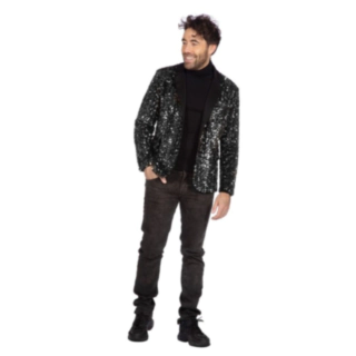 Glitterkavaj Svart