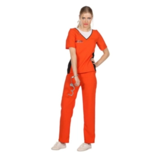 Orange Fångdräkt Maskeraddräkt