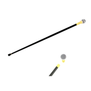 Mikrofon Käpp Svart/Guld
