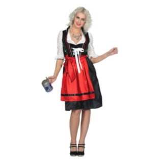 Dirndl Röd/Svart
