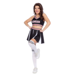 Cheerleader Maskeraddräkt Svart