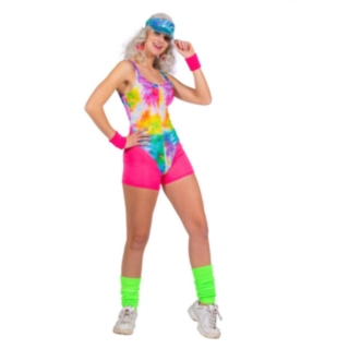 Aerobic Babe Maskeraddräkt Rosa