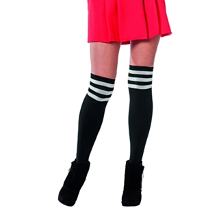 Cheerleader Knästrumpor Svarta