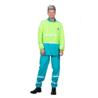 Ambulanssjukvårdare Maskeraddräkt Grön/Turkos