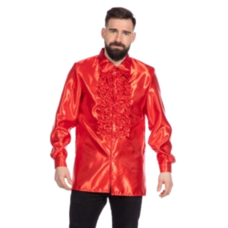 Disco Volangskjorta Röd