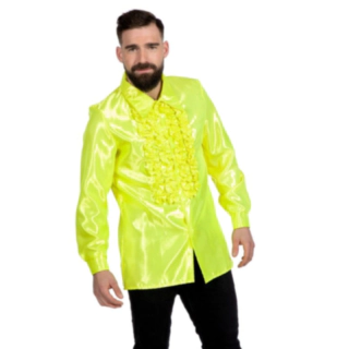 Disco Volangskjorta Neongul
