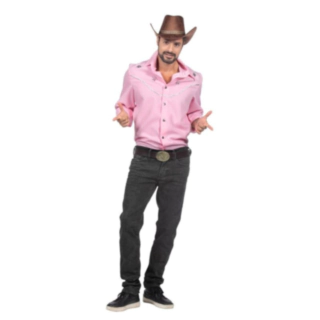 Cowboyskjorta Ljusrosa