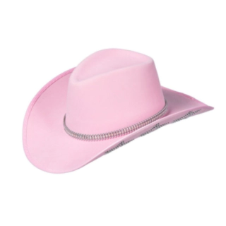 Glittrande Cowboyhatt Ljusrosa