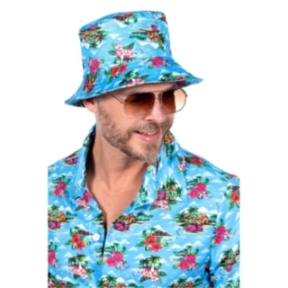 Hawaii Bucket Hat Blå