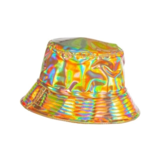 Iriserande Bucket Hat Guld