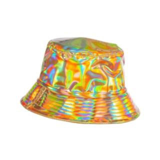 Iriserande Bucket Hat Guld