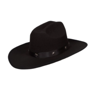 Cowboyhatt Med Nitar Svart