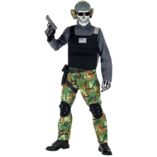 Skelettsoldat Barndräkt