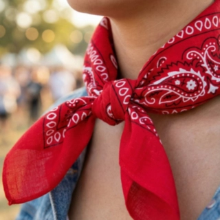 Röd Bandana