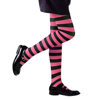 Strumpbyxor Randiga Rosa Svart