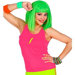 Blixt Linne Neonrosa