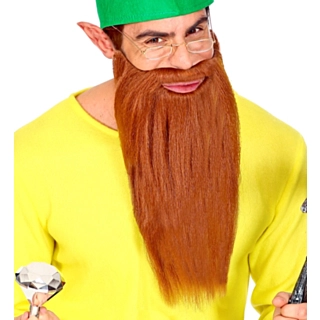Sagodvärg Skägg & Mustasch Brun