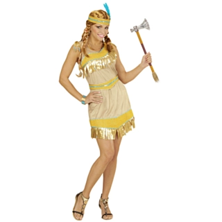 Gyllene Indianbabe Maskeraddräkt