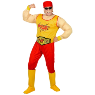 Muskulös Wrestler Maskeraddräkt