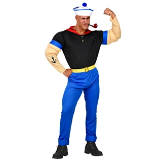 Muskulös Sjöman Maskeraddräkt