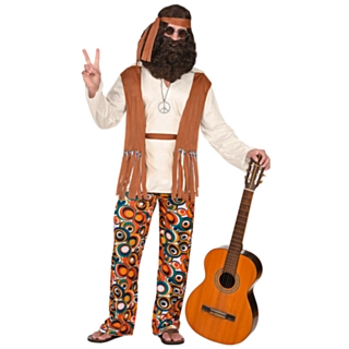 Manlig Hippie Maskeraddräkt