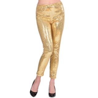 Paljettleggings Guld