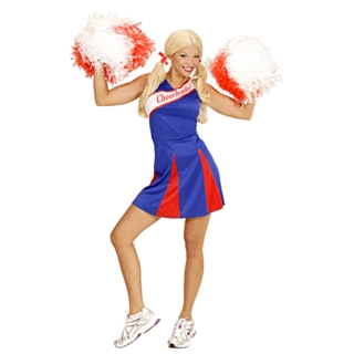 Cheerleader Klänning Blå/Röd