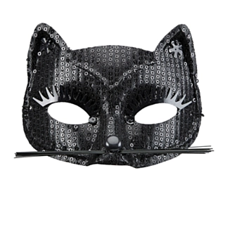 Paljett Kattmask