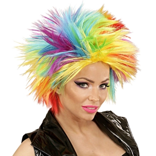 Regnbåge Punk Peruk