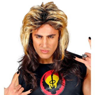 80-tal Rocker Peruk Blond