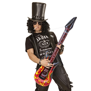 Uppblåsbar Rockgitarr Eldsflammor