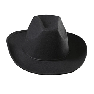 Realistisk Svart Cowboyhatt