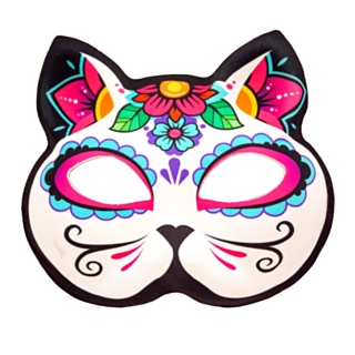 Día de los Muertos Katt Mask