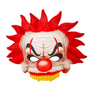 Mördarclown Mask Röd