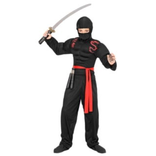 Muskulös Ninja Barndräkt