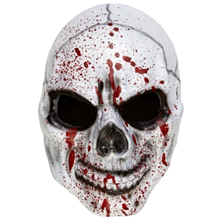 Blodig Dödskalle Halvmask