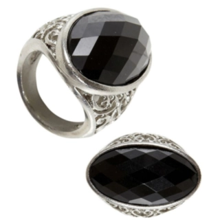 Juvelring Svart/Silver