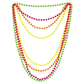 80-tal Pärlhalsband Neon