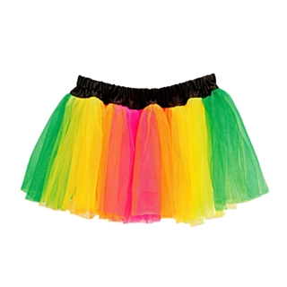 Neon Tyllkjol Multifärgad