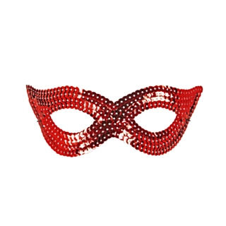 Paljett Ögonmask Röd