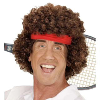 Tennisspelare Peruk