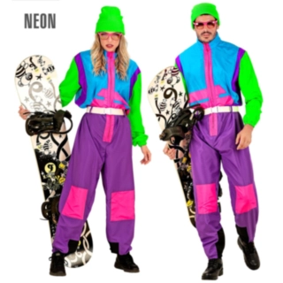 Neon Skiddräkt Maskeraddräkt