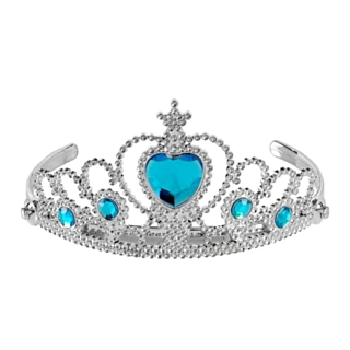 Prinsessa Barntiara Silver/Turkos