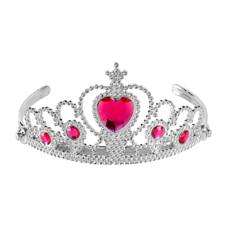 Prinsessa Barntiara Silver/Rosa