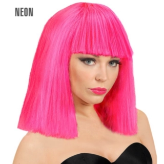 Neon Showgirl Peruk Rosa