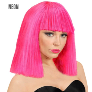 Neon Showgirl Peruk Rosa