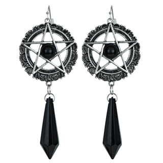 Djävulska Pentagram Örhängen