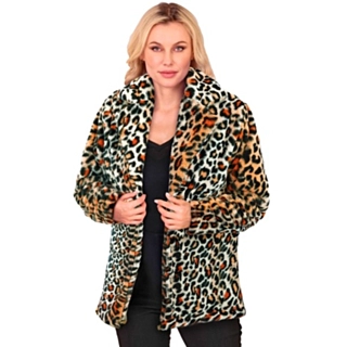 Leopard Pälsjacka